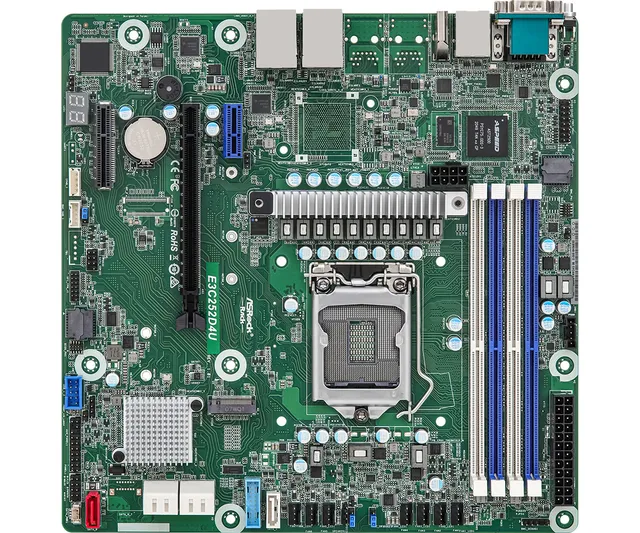 Rack E3C252D4U - motherboard - micro ATX - LGA1200 Socket - C252 Moderkort - Intel C252 - Intel LGA1200 - DDR4 RAM - Micro-ATX