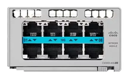Catalyst 9300 Series Network Module - Expansionsmodul - 100M/1G/2.5G/5G/10 Gigabit Ethernet x 8 - återanvänd