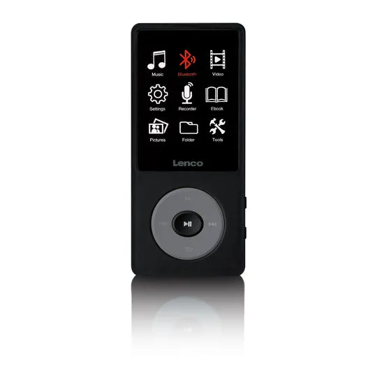 MP3/MP4-spelare med Bluetooth® och 8 GB internminne Svart