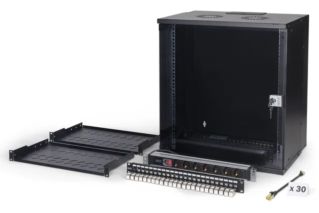 DN-49207-SET - SOHO Pro - 12U Wall Mount Rack Cabinet