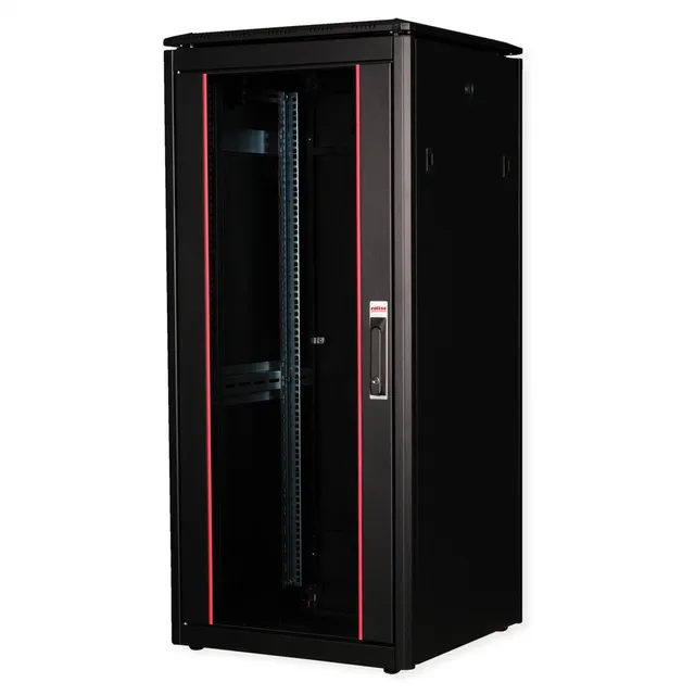 Pro - rack - with glass door 600 x 600 mm (WxD) - 26U