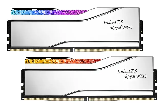 Trident Z5 Royal Neo RGB DDR5-6000 - 64GB - CL28 - Dual Channel (2 pcs) - AMD EXPO - Silver med RGB