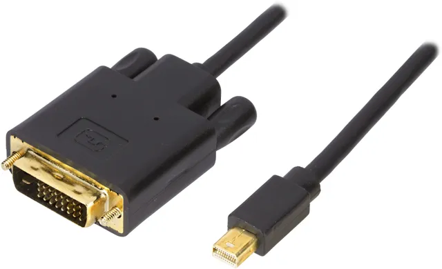 Mini-DisplayPort till DVI-kabel 2m - Svart