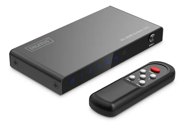- video/audio switch - 8K 3x1 - 4 ports