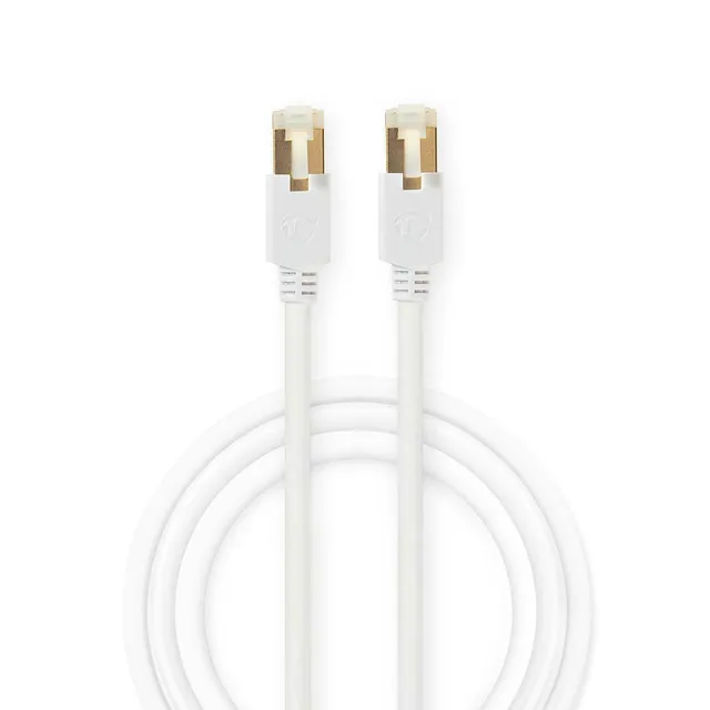 CAT6 Nätverkskabel | RJ45 hane | RJ45 hane | S/FTP | 10.0 m | Rund | LSZH / PVC | Vit | Kartong med fönster