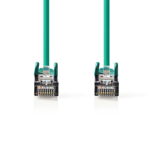 CAT6 Nätverkskabel | RJ45 hane | RJ45 hane | S/FTP | 7.50 m | Rund | LSZH | Grön | Plastpåse