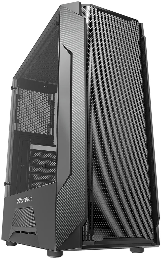 Computer case LEO (black) - Chassi - Miditower - Svart