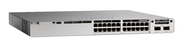 Catalyst 9300 - Network Essentials - switch - Administrerad - 24 x 100/1000/2500/5000/10000 (UPOE) - rackmonterbar - UPOE (560 W) - återanvänd