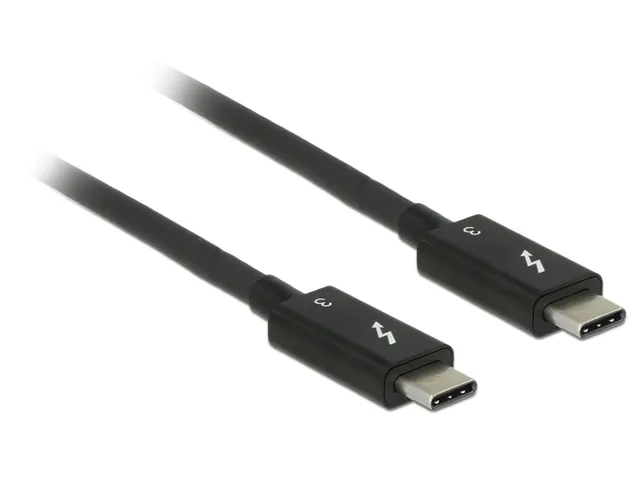 Thunderbolt 3 USB-C-kabel 60W Svart 2m