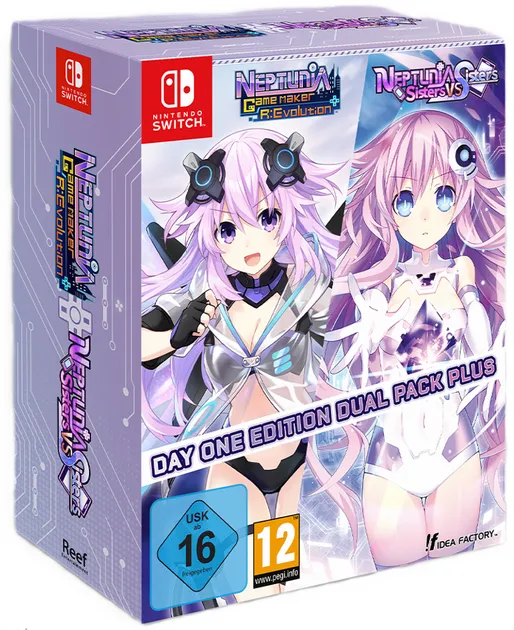 Neptunia Game Maker R:Evolution / Neptunia: Sisters VS Sisters (Day One Edition Dual Pack Plus) - Nintendo Switch - RPG