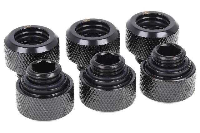 Eiszapfen 13mm Hard Tube CF G1/4 6st -Svart