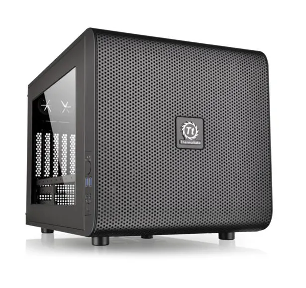 Core V21 - microtower - micro ATX - Chassi - Cube - Svart