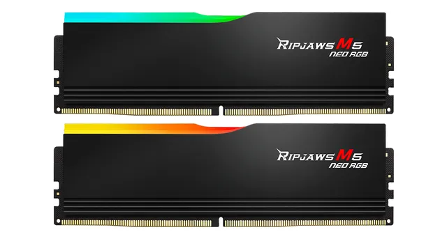 G.Skill Ripjaws M5 Neo RGB DDR5-6000 - 32GB - CL30 - Dual Channel (2 pcs) - AMD EXPO - Svart
