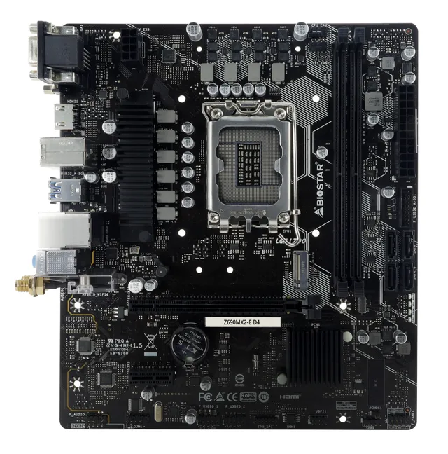 Z690MX2-E D4 Moderkort - Intel Z690 - Intel LGA1700 - DDR4 RAM - Micro-ATX