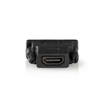 HDMI™ Adapter | HDMI™ Utgång | DVI-D 24+1-Pin Hane | Guldplaterad | Rak | PVC | Antracit | 1 st. | Kartong med fönster