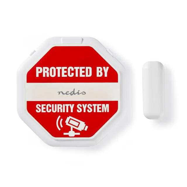 Door / window alarm with magnetic sensor - door and window sensor - white