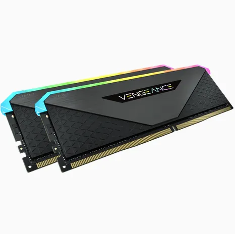 Vengeance RGB RT DDR4-3200 - 16GB - CL16 - Dual Channel (2 pcs) - AMD Optimized - Svart med RGB