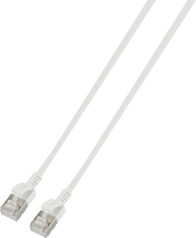 Slim Network Cable / Patch Cord Lszh Rj-45 Cat 6a 0.3m Vit