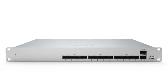 Meraki Cloud Managed MS450-12 - Switch - Administrerad - 12 x 40 Gigabit QSFP+ + 2 x 100 Gigabit QSFP+ - främre till bakre luftflöde - skrivbord