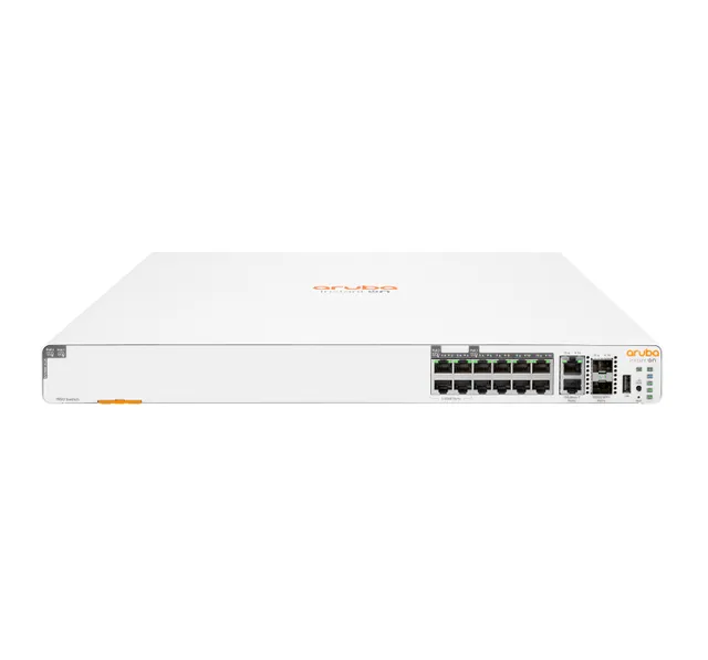HPE Networking Instant On 1960 - Switch - Administrerad - 4 x 2.5GBase-T + 8 x 100/1000/10GBase-T + 2 x 100/1000/10GBase-T + 2 x 10 Gigabit SFP+ - rac