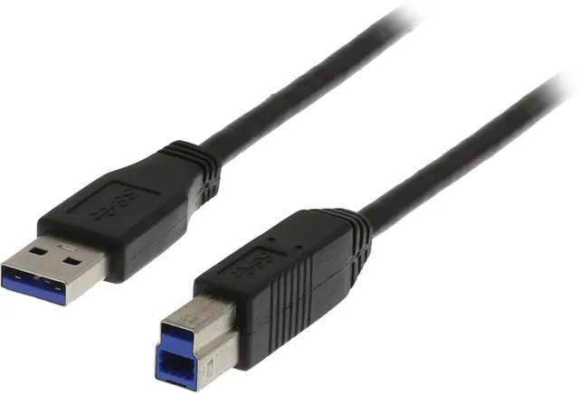 USB 3.0 A till B ha-ha Svart 1 m