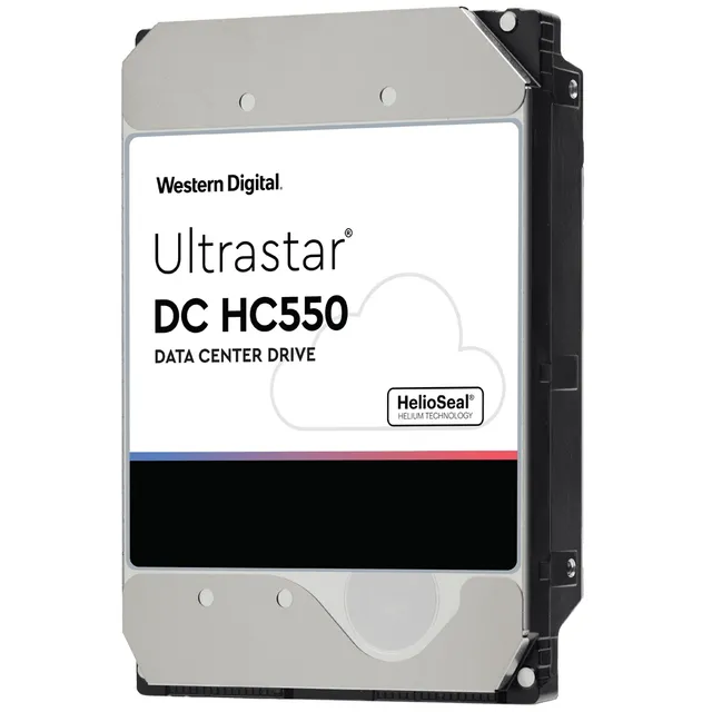 16 TB WD Ultrastar DC HC550, 7200 rpm, 512 MB cache, SAS 12Gb/s