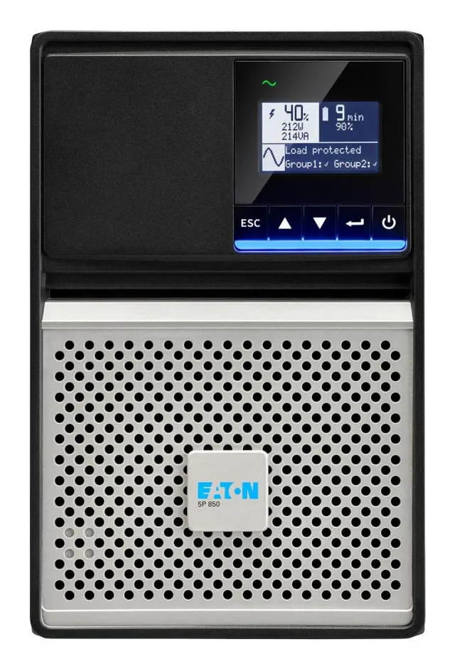 5P 850i - Gen 2 - UPS - torn - AC 200/208/220/230/240 V - 680 watt - 850 VA - 1-fas - 7 Ah - RS-232, USB - utgångskontakter: 6 - svart/silver