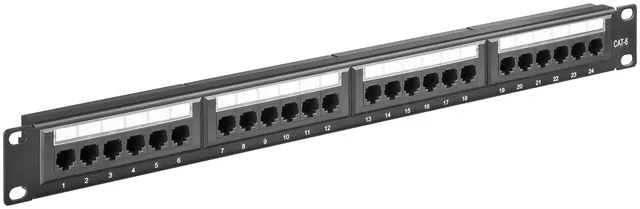 Wentronic - Patch-panel - CAT 6 - UTP - RJ-45 X 24