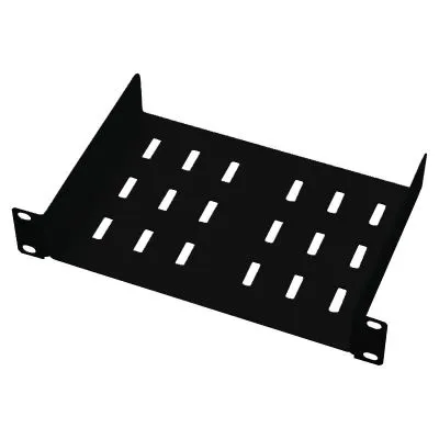 1U, 10" hylla svart, 254x150x44