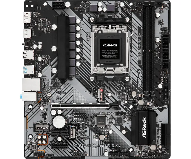 B650M-H/M.2+ Moderkort - AMD B650 - AMD AM5 - DDR5 RAM - Micro-ATX