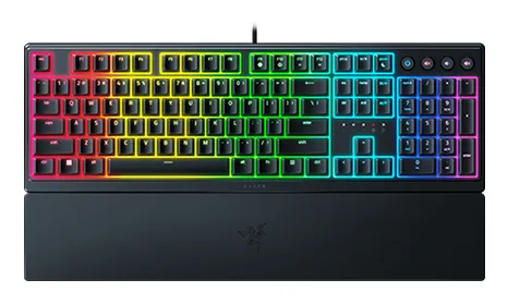 Ornata V3 Low-Profile - Mecha-Membrane (Clicky) - Gaming Tangentbord - Fransk - Svart *DEMO*