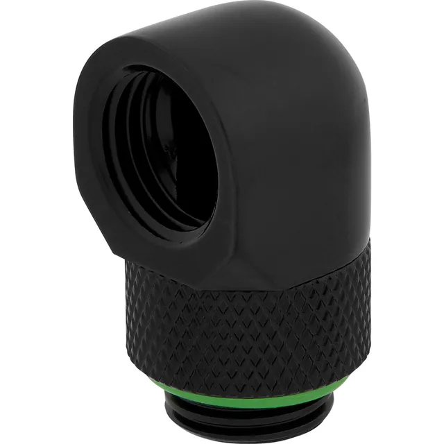 CORSAIR Hydro X Series 90° Rotary Adapter - Inpassning till vätskekylsystem - svart (paket om 2)