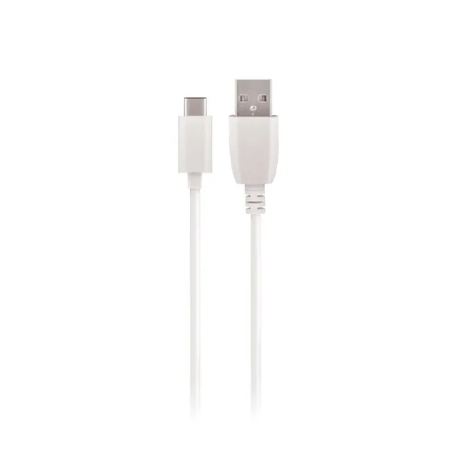 kabel USB - USB-C 2,0 m 2A, Vit