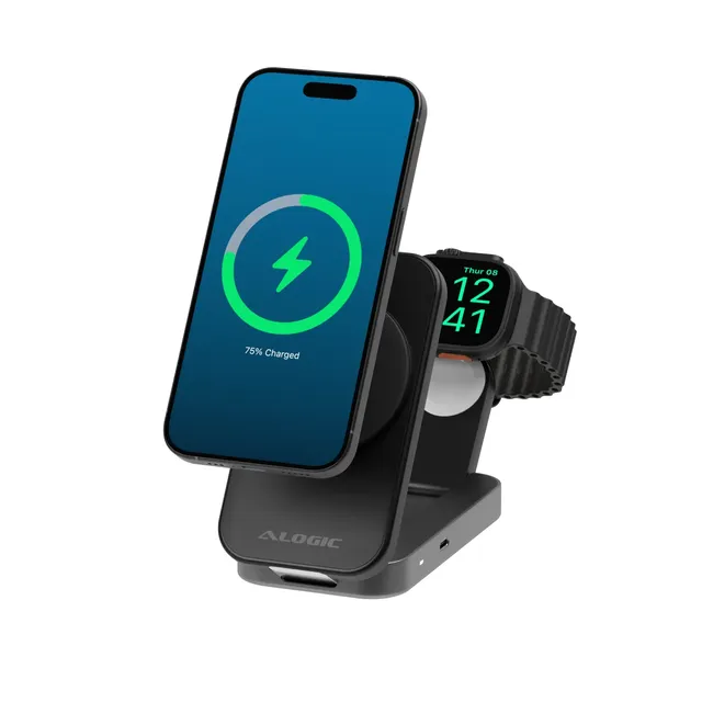 Flip 2-in-1 Qi2 Fast Wireless Charging Stand