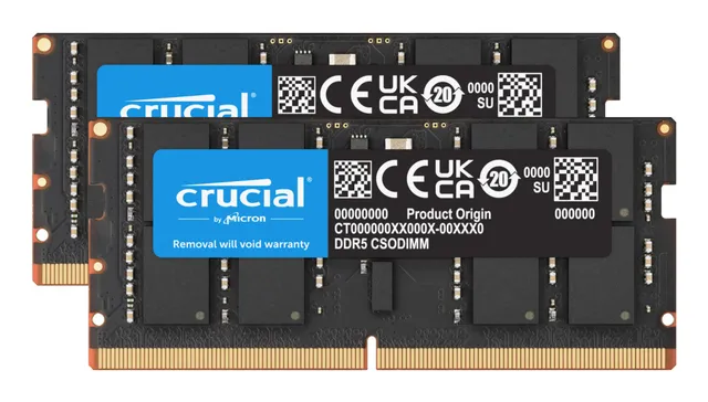 - DDR5 - sats - 48 GB: 2 x 24 GB - SO DIMM 262-pin - 3200 MHz / PC5-51200 - CL52 - 1.1 V - klockad - on-die ECC