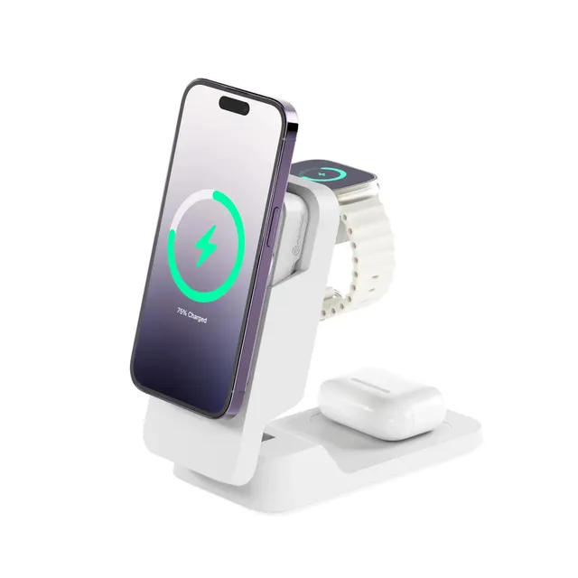 Matrix ULTIMATE 3-in-1 Wireless Charger with 5.000mAh MagSafe Power Bank