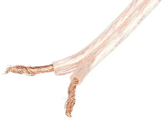 Högtalarkabel 2x 2.5mm² (25 Meter) Transparent