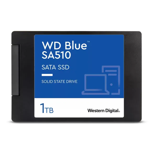 WD Blue SA510 WDS100T3B0A-00AXR0 - SSD - 1 TB - inbyggd - 2.5" - SATA 6Gb/s