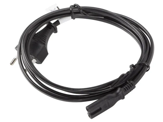 Strömkabel C7 (3 meter) Svart