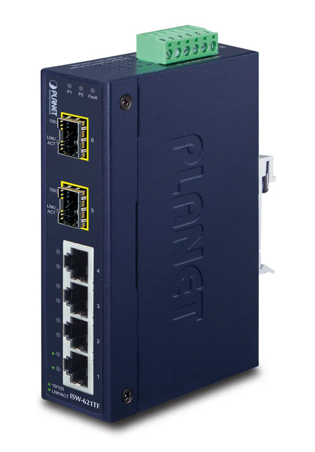ISW-621TF - Switch - 4 x 10/100 + 2 x SFP -