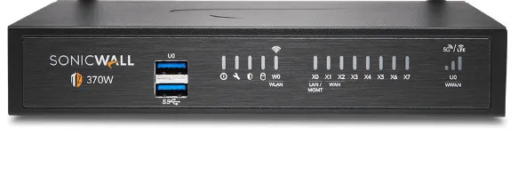 SonicWall TZ370 - High Availability - säkerhetsfunktion - 1GbE - skrivbord
