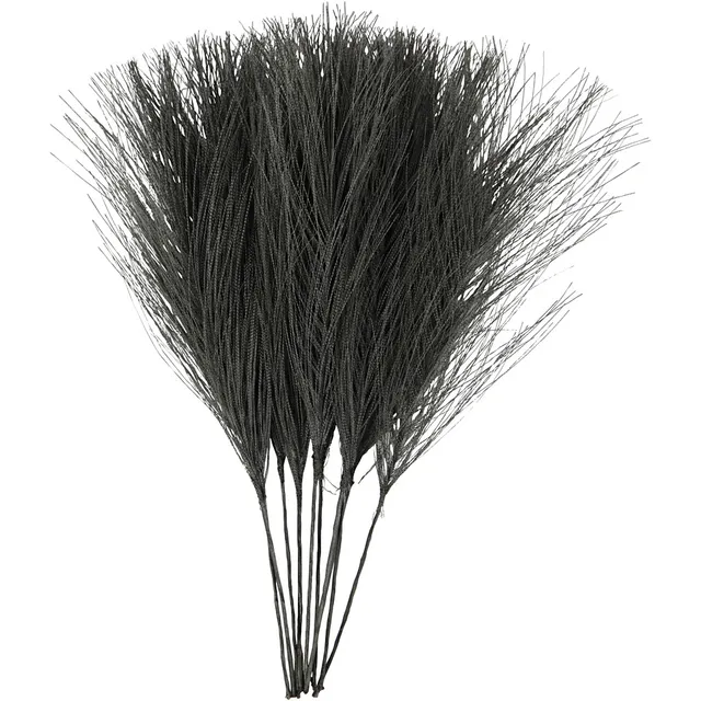 Artificial feathers Black 10 pcs.