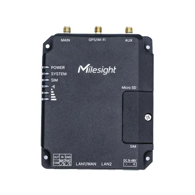 MILESIGHT Milesight UR32 industriell router LTE med WiFi 2x 10/100Mbps aluminiumhölje Dual SIM RS232 RS485 DI DO TCP UDP Modbus MQTT
