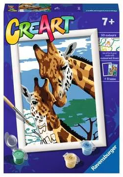 CreArt Paint by Numbers - Cute Giraffes