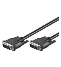 DVI-D Full HD-kabel Single Link, förnicklad DVI-D-kontakt single link (18 + 1 pin) > DVI-D-kontakt single link (18 + 1 pin), 2 m
