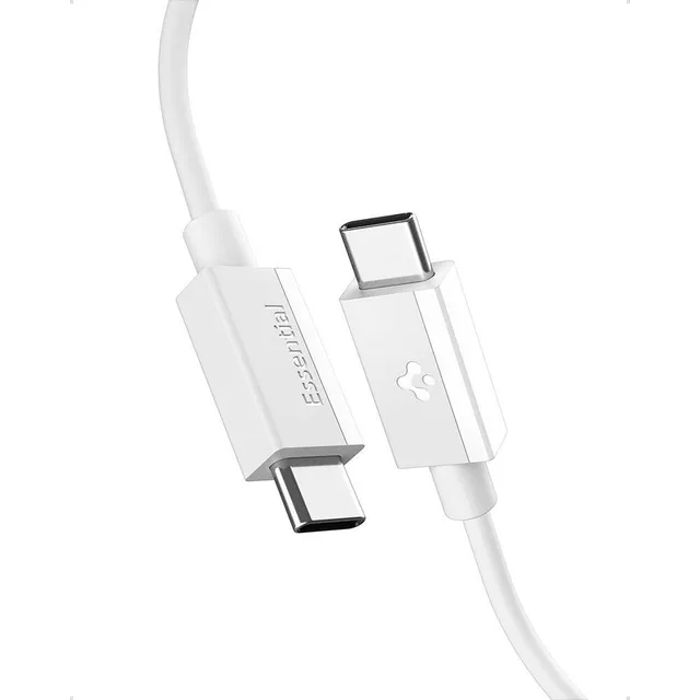 Essential USB C to USB C 60W Cable - white EB6010CC