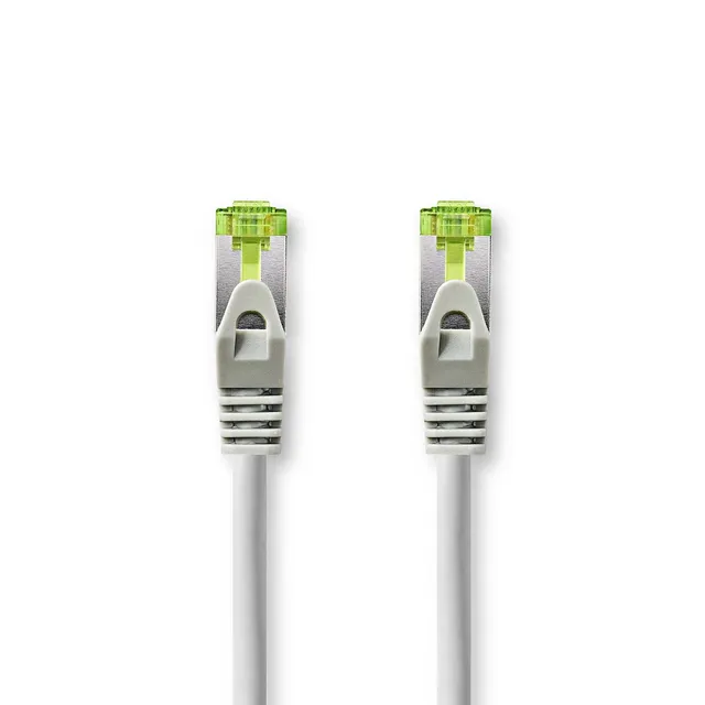 CAT7 nätverkskabel | S/FTP | RJ45 hane | RJ45 hane | 2.00 m | Snagless | Rund | LSZH | Grå | Låda