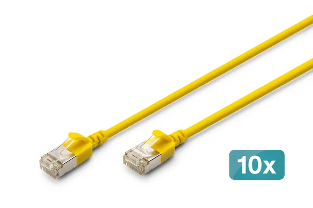 patch cable - 5 m - yellow - Gul