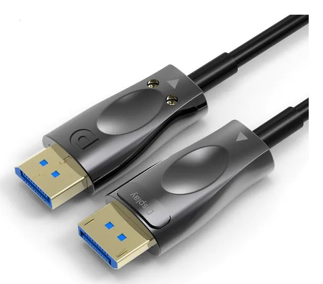 10m Fiber AOC Displayport till Displayport kabel ver 1.4 UHD 8K 60Hz 4K 120Hz 32,4Gbps 10-bit HDR