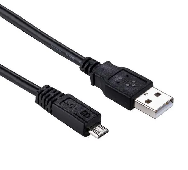 - USB-kabel - mikro-USB typ B (hane) till US